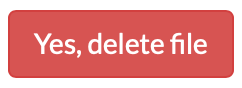 yes delete file button